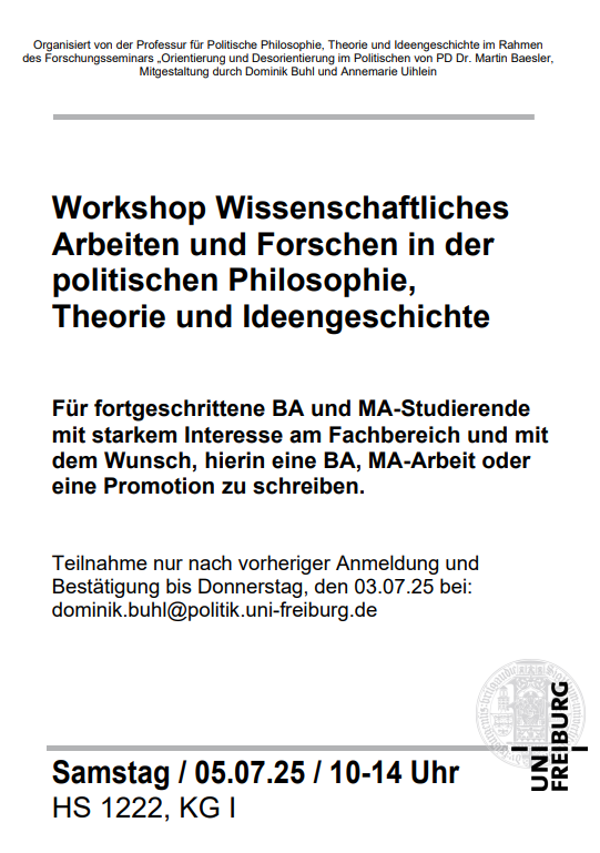 Workshop Wissenschaftliches Arbeiten