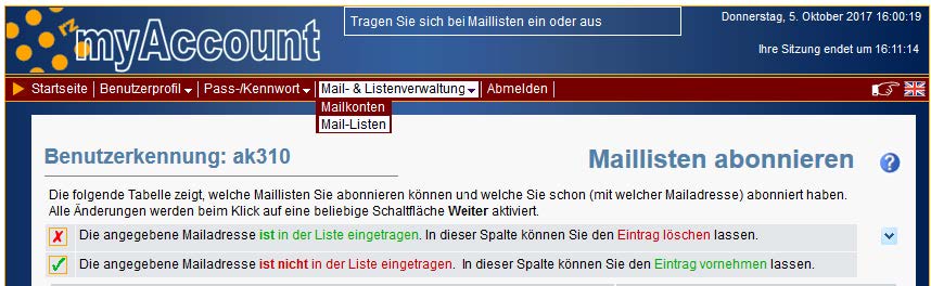 Mailinglisten Info Bild 2